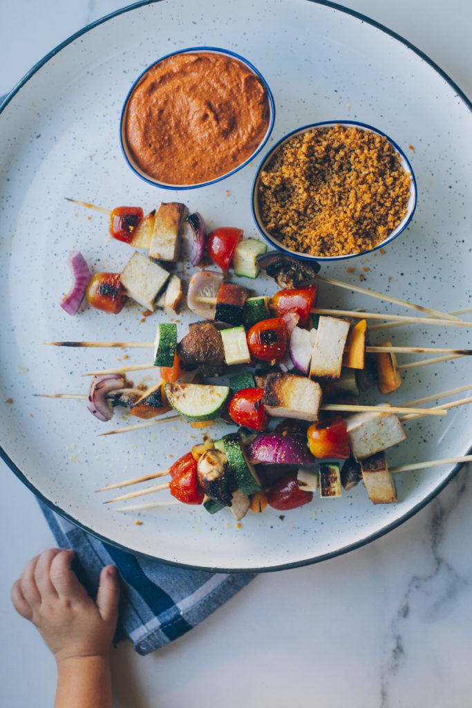 Brochetas de verduras