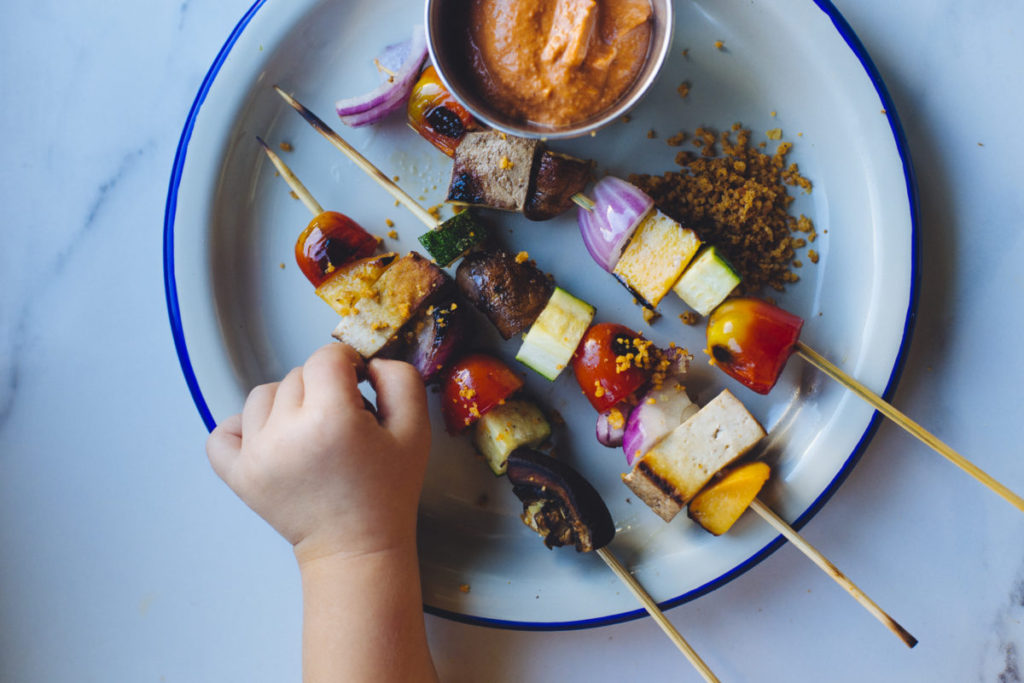 Brochetas de verduras