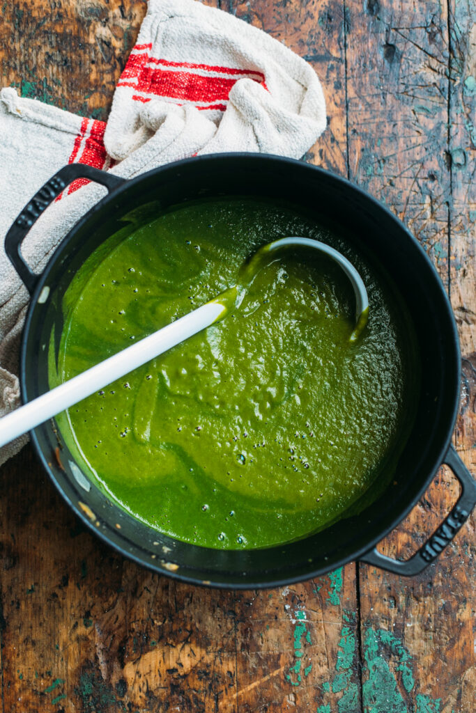 preparación de una receta