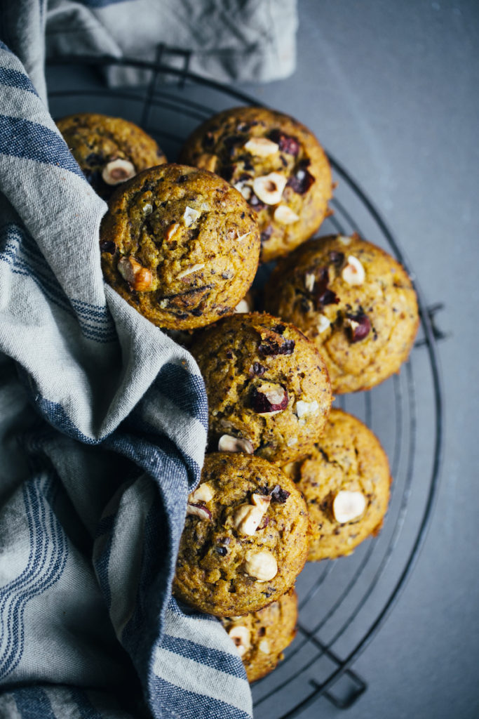 Muffins de calabaza y chocolate