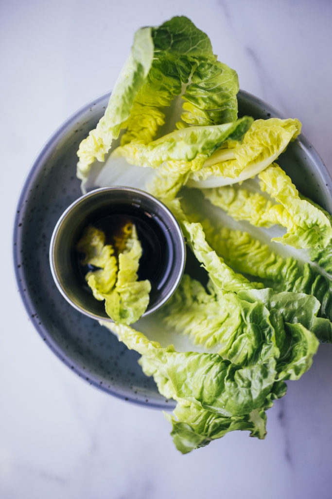 receta de lechuga crunchy con salsa de tamari